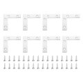 12pcs L-shaped Brackets Corner Brace 2 36 X2 Shelf Bracket Right Angle For Wood Shelves Furniture 60x60mm Silver 