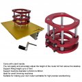 Router Lift Base 4 Jaw Clamping Aluminum Alloy Table Lifting System With Stainless Steel Support Rod Crank Handle