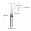 Uxcell Wood Engraving Router Bit 1 8 3 175mm Shank 0 2mm Tip 10 Degree Solid Carbide Cnc 3d Milling Cutter For Carving Acrylic