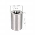 Uxcell Round Connector Nuts M10x30mm Height Sleeve Rod Bar Stud Nut Stainless Steel 304 Pack Of 5