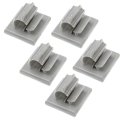 Wire Terminal Clips Gray Nylon Adhesive Backed Wiring Alx-pau-si-hp3650-cla1 Pack Of 5 