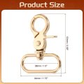 6pcs Swivel Snap Hook 38mm 1 2 Trigger Heavy Duty Zinc Alloy Metal Lobster Claw Clasp Lanyard Clips For Straps Bags Belting