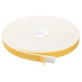 1 Roll Foam Weather Stripping 2 Wide X 8 Thick 16 4 Ft Door Seal Adhesive Tape White Insulation Strip For Window 
