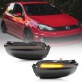 Nslumo Sequential Led Side Mirror Marker Lights Compatible W Vw Mk6 Gti Golf R32 Towing Blinker Turn Signal Indicator Lamp 