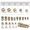 75pcs Set 6-10mm Q673b Vacuum Spring Fuel Oil Water Cpu Hose Clip Pipe Tube For Band Clamp Metal Fastener Assortment Kit