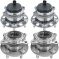 Motorbymotor Front Rear Wheel Hub Bearing Assembly With 5 Lugs Replacement For Hyundai Sonata Tucson Kia Cadenza Optima 