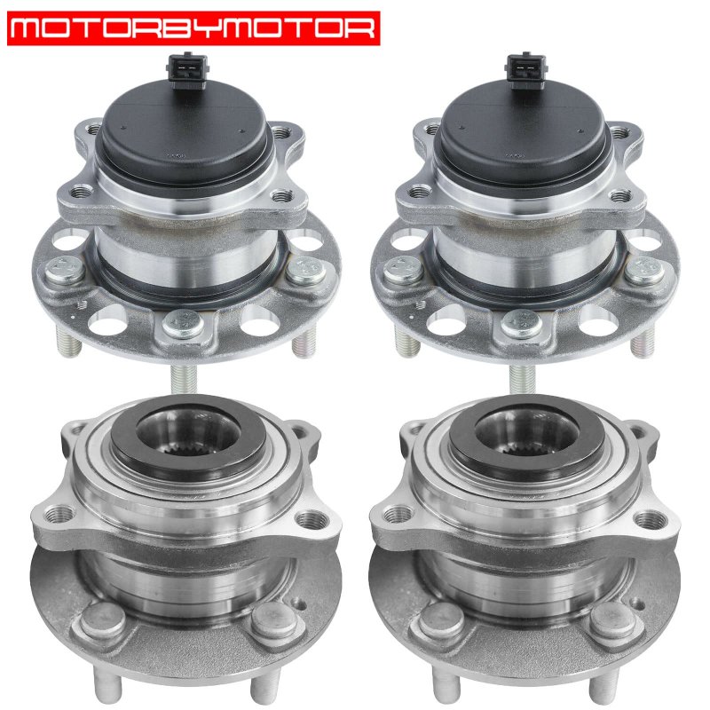 Motorbymotor Front Rear Wheel Hub Bearing Assembly With 5 Lugs Replacement For Hyundai Sonata Tucson Kia Cadenza Optima