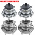 Motorbymotor Front Rear Wheel Hub Bearing Assembly With 5 Lugs Replacement For Hyundai Sonata Tucson Kia Cadenza Optima