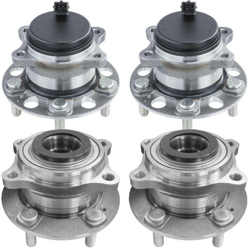 Motorbymotor Front Rear Wheel Hub Bearing Assembly With 5 Lugs Replacement For Hyundai Sonata Tucson Kia Cadenza Optima