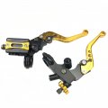 Usonline911 Universal 7 8 Motorcycle Cnc Brake Clutch Master Cylinder Lever Set Reservoir Gold