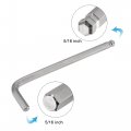 Uxcell 5 16 Ball End Hex Key Wrench L Shaped Long Arm Cr-v Repairing Tool
