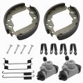 Front Rear Brake Wheel Cylinders Shoes Fit For Kawasaki Mule 600 610 Kaf400 2005-2009 Oem 43092-0001 41047-0001 41047-1052