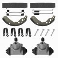 Front Rear Brake Wheel Cylinders Shoes Fit For Kawasaki Mule 600 610 Kaf400 2005-2009 Oem 43092-0001 41047-0001 41047-1052