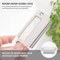 Doitool 3 Sets Guide Sheet Door Security Devices Strike Plate Guard Jamb Deadbolt Latch Metal Extended Stainless Steel