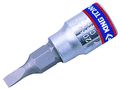 1 4 In Drive Slotted Bit Socket X 3 64 Industrial Grade Chrome Vanadium Steel Model 203265 