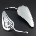 Smt-chromed Custom Aluminum Mirrors Compatible With Sportster Low Glide Fxrs Fxrt Softail B00v2zmzve