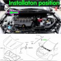 Seadear 10pcs Hood Prop Rod Retaining Clip Car Support Holder Car Stay For 7mm Installation Square Hole 8mm Thick Plastic