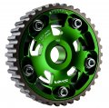Vms Racing Adjustable Fang Cam Gear In Green Anodized Machined Cnc Billet Aluminum Compatible With Honda Civic D15 6 1 5l 1 6l