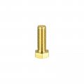 Uxcell Brass Hex Bolts 1 2-13x1-1 2 1pcs Fully Thread Grade 4 8 Solid Hexagon Head Bolt Machine Screws For Machinery
