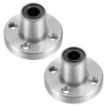 Lm6uu Round Flange Linear Ball Bearings 6mm Bore Dia 12mm Od 19mm Length Pack Of 2 