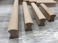 Tsnamay 10pcs Unfinished Beech Wood Solid Furniture Pulls Handles Unfinished Unpainted Paintable Wooden Cupboard Closet Drawer 
