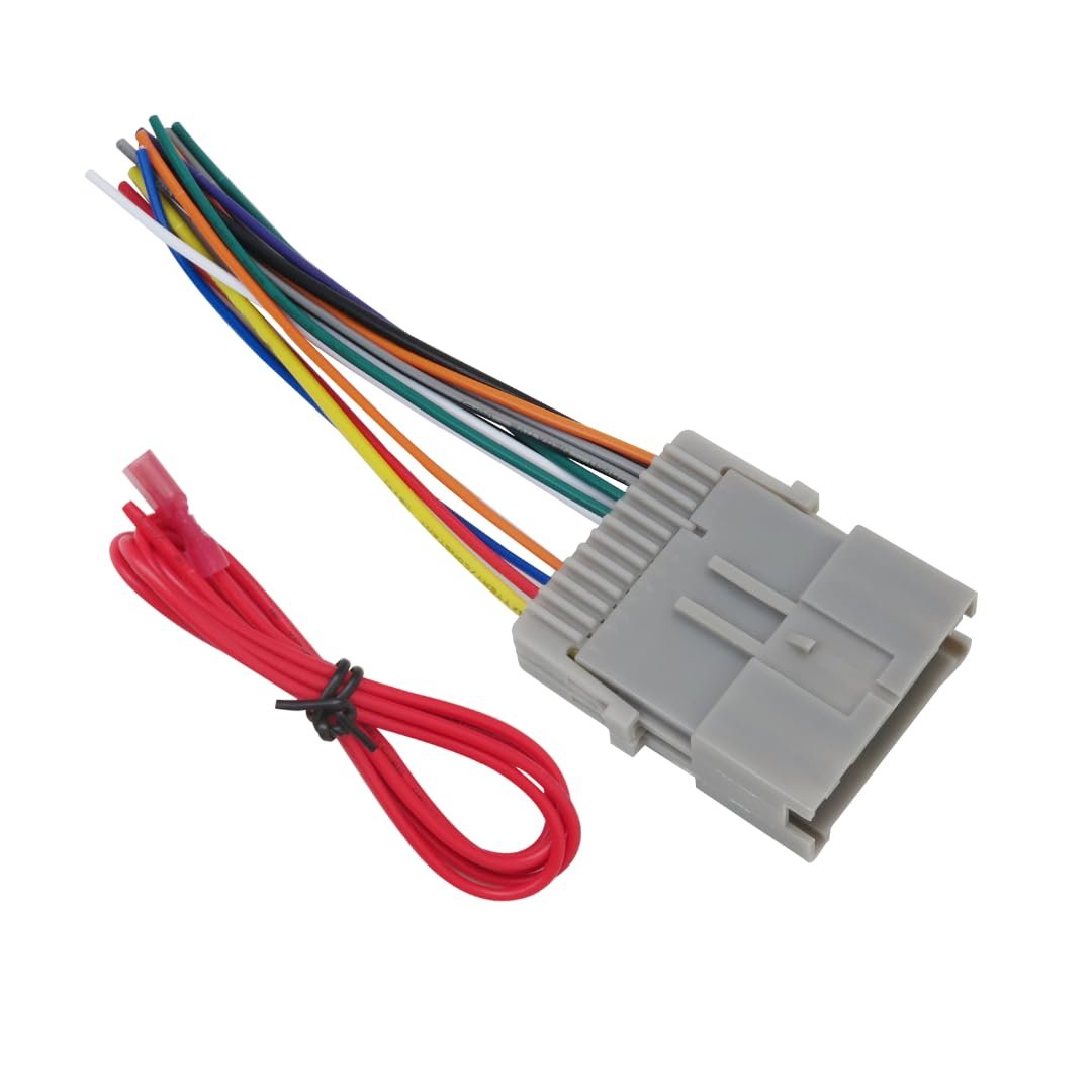 Stereo Radio Wiring Harness Connector Adapter For Chevrolet Malibu 2004 2005 Classic Models Grey Wire Cable Assembly