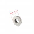 Uxcell M4 X 0 7mm Pitch Hex Head Carbon Steel Blind Hole Self Clinching Standoff Nuts Fs-m4-2 2 3mm Height Pack Of 25