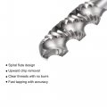 Uxcell Spiral Flute Threading Tap 1 4-20 Bsw Hss High Speed Steel Uncoated Machine Thread Screw 3 Flutes Tapping Tool H2