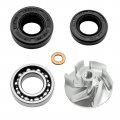 For Honda Cr125 Cr125r Water Pump Rebuild Kit 1990-2004 Cnc Aluminum Impeller Bearing Seal Gasket