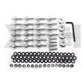 Xkh- Motorcycle Silver Spike Fairing Bolts Kit Compatible With 1998 1999 Yzfr1 Yzf-r1 R1 B07m9wprbp