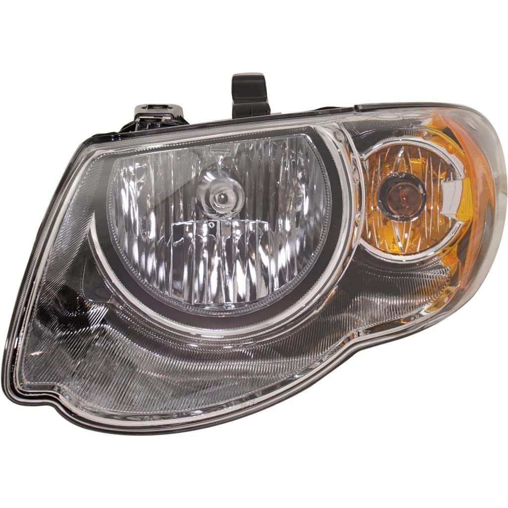 Headlight Assembly For Chrysler Town And Country 2005 2006 2007 Driver Side Replaces Ch2502152 Halogen Waterproof Left Position
