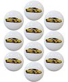 Yellow Sports Car Ceramic Cabinet Drawer Knobs Set Of 10 