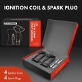 A-premium Set Of 4 Ignition Coil Pack And Iridium Spark Plugs Compatible With Hyundai Elantra 2015 Kia Forte Koup 2017 2 0l