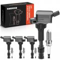A-premium Set Of 4 Ignition Coil Pack And Iridium Spark Plugs Compatible With Hyundai Elantra 2015 Kia Forte Koup 2017 2 0l