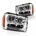 Instyleparts Chevy Trailblazer Sport Utility Clear Lens Headlights With Chrome Housing 