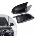 Anzios Left Right Carbon Fiber Side Mirror Cover Cap Replacement For Bmw 2018-2020 X3 G01 X4 G02 2019-2020 X5 G05 X6 G06 X7 G07