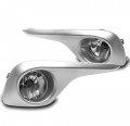 Bumper Driving Fog Lights Lamps Chrome For 2011-2013 Toyota Highlander 