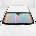 Bdk -iridescent Mermaid Hologram Foil Chameleon Front Windshield Sun Shade Double Bubble Accordion Folding Auto Sunshade For 