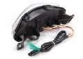 Motodynamic Integrated Sequential Led Tail Lights Clear Lens For 2009-2011 Kawasaki Ninja 650r Er-6n