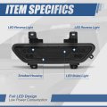Auto Dynasty 3d Led Bar Smoked Housing Third Rear Tail Brake Light Reverse Lamp Compatible With Ford Mustang 15-18