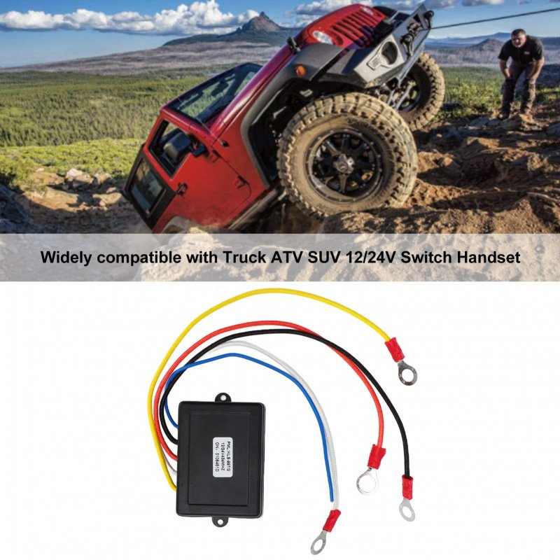 Winch Wireless Remote 12v 24v Control Switch Receiver Kit Universal For Truck Atv Suv