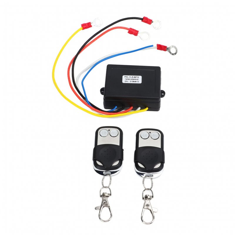 Winch Wireless Remote 12v 24v Control Switch Receiver Kit Universal For Truck Atv Suv