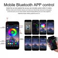 Qauben Car Interior Ambient Lighting Optic Fiber Cable Rgb 64 Colors Multicoloured Music Footwell Kit With Cigarette Lighter