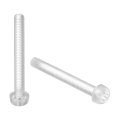 20pcs M3x25mm Threaded Nylon Phillips Cross Pan Head Machine Screws Bolts Clear 