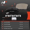A-premium Rear Ceramic Disc Brake Pads Set Compatible With Select Buick Cadillac And Chevy Models Cruze Limited Cascada Encore