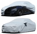 Car Cover For 1996-2008 Acura Tl Diamond Series Silver Waterproof And Uv Protection Breathable Soft Cotton Lining With Driver 