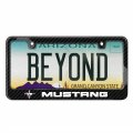 Ipick Image Made For Ford Mustang Black Real 3k Carbon Fiber Glossy Finish License Plate Frame