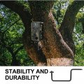 Ganazono 2pcs Camera Mount Hanging Hook Hanger Garden Trail Support Bracket Black