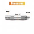 Uxcell American Type Front Rear Bumper Tow Hook Bar Screw Adapter For Bmw F Series Silver Tone
