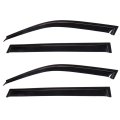 Side Window Deflectors Rain Guards 4 Piece Set For 2001 To 2007 Toyota Highlander Transparent Smoked Acrylic Wind Classic Style 